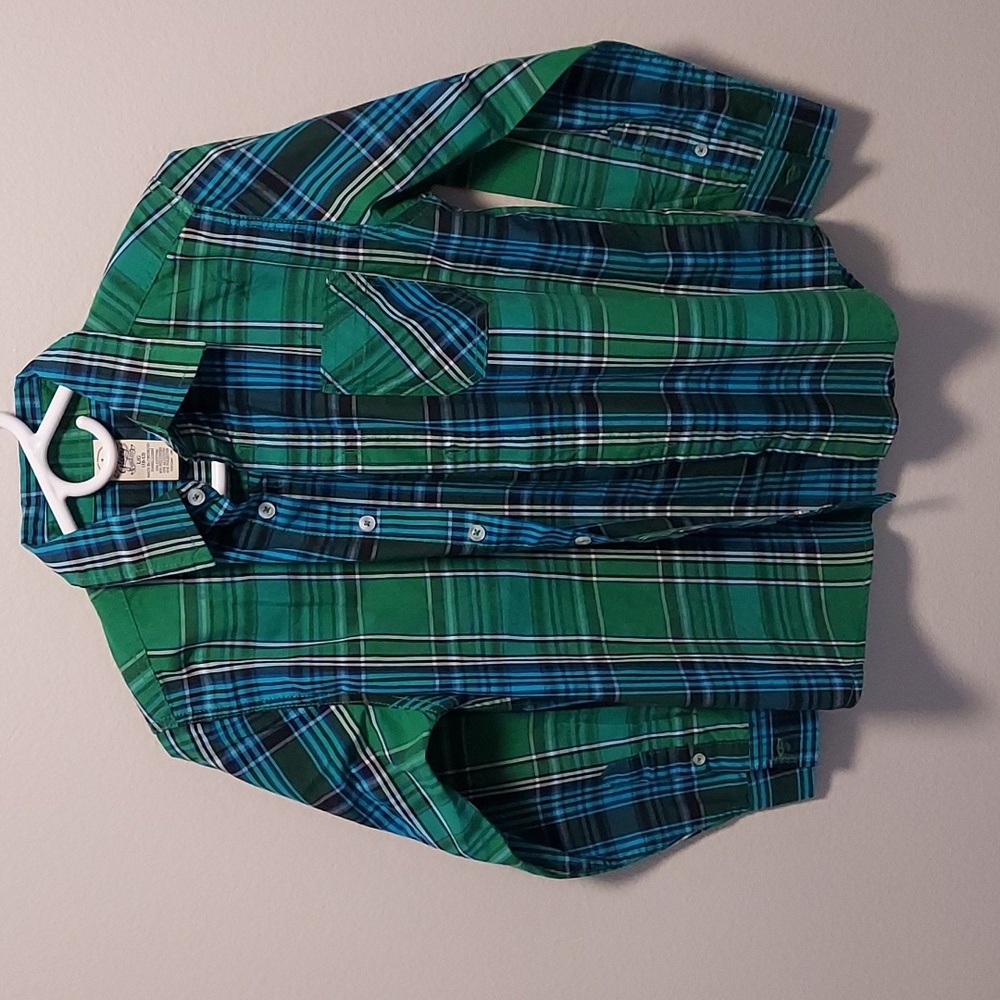 Faded Glory boys long sleeve button up shirt